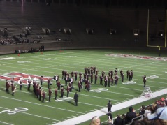 The band's half time show was full of painfully bad jokes.